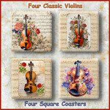 ENSEMBLE DE SOUS-VERRES (4) - Quatuor à cordes cla