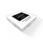 Logo d'entreprise carré personnalisé noir marque