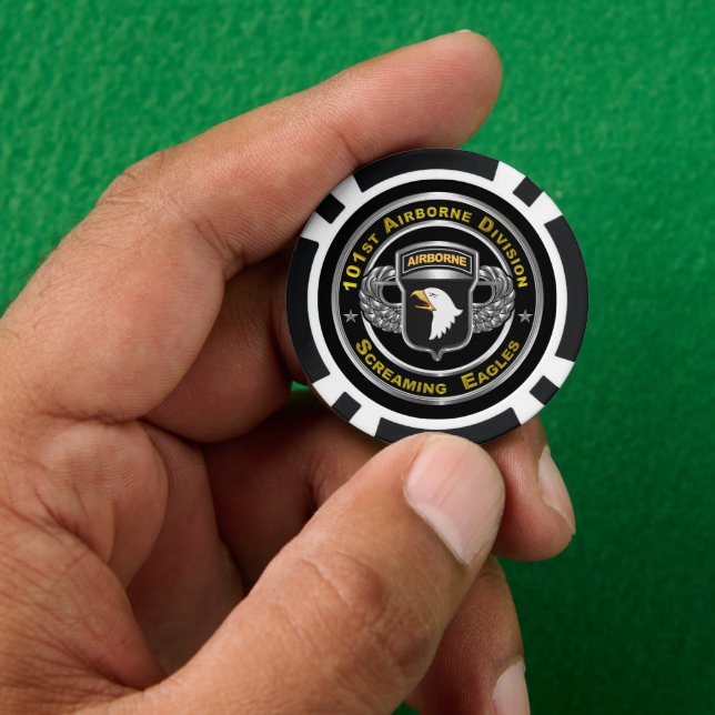 Lot De Jeton De Poker 101e division aéroportée (main)