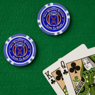 Lot De Jeton De Poker 10e Division des montagnes Retraitée