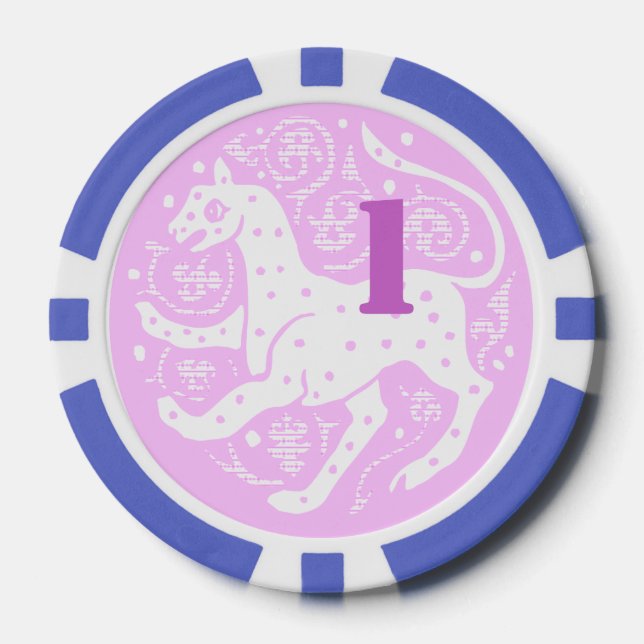 Lot De Jeton De Poker 1 dollar/euro (Recto)