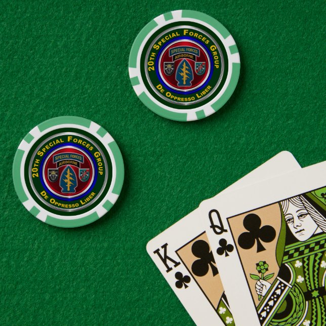 Lot De Jeton De Poker 20e Groupe des forces spéciales (Table de poker (double))