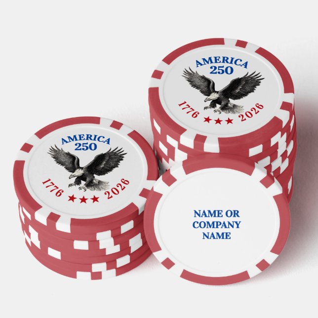 Lot De Jeton De Poker 250th Anniversary USA Bald Eagle  (Empiler)