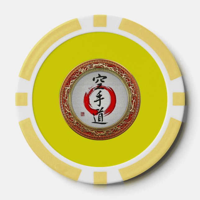 Lot De Jeton De Poker [400] Calligraphie japonaise - Karate-do (Recto)