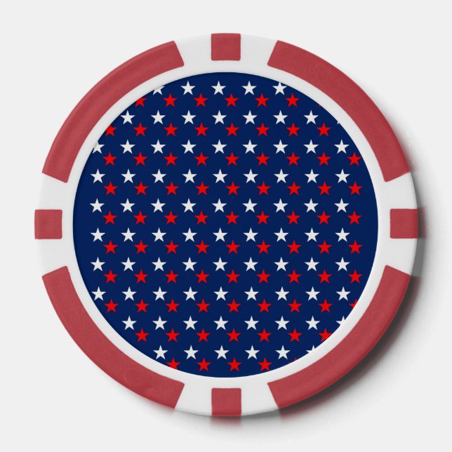Lot De Jeton De Poker 4 juillet (Recto)