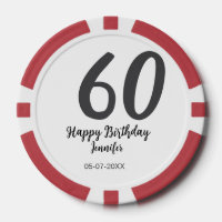 60e anniversaire ajouter nom date année noire modè