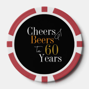 Lot De Jeton De Poker 60e anniversaire Soeurs Bières Black Gold Party