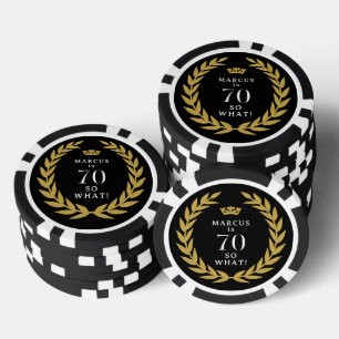Lot De Jeton De Poker 70 Alors, quel drôle Laurel Wreath Crown 70e anniv