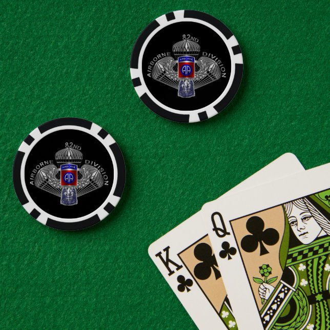 Lot De Jeton De Poker 82e division aéroportée (Table de poker (double))
