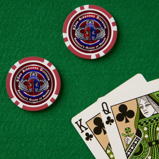 Lot De Jeton De Poker 82e division aéroportée (Table de poker (double))