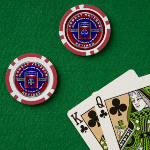 Lot De Jeton De Poker 82e division aéroportée Retraitée