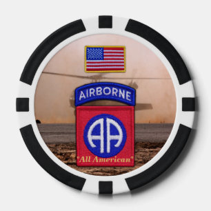 Lot De Jeton De Poker 82e régiment aéroporté du fort américain