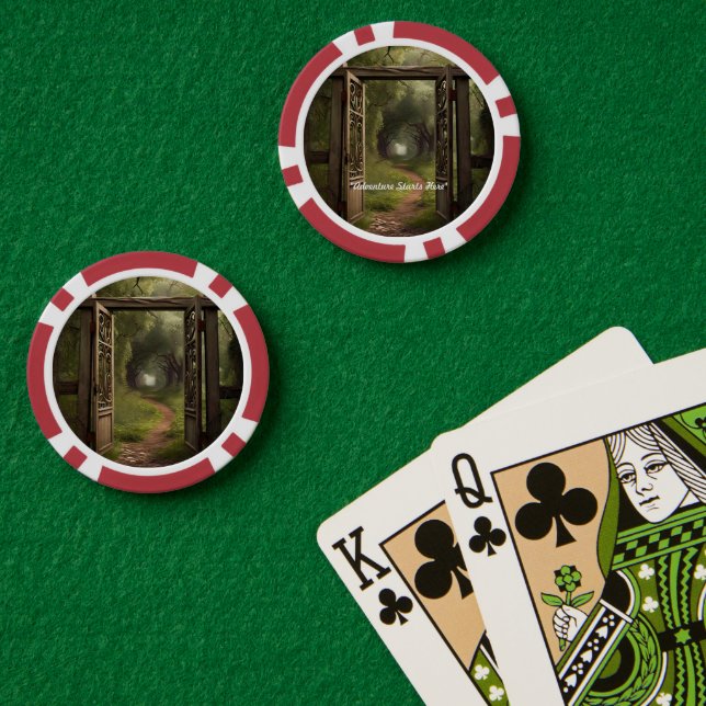 Lot De Jeton De Poker "A travers la porte" (Table de poker (double))