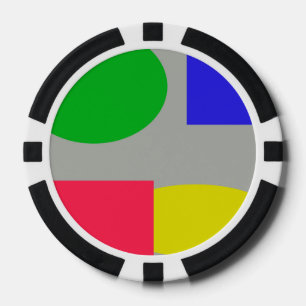 Lot De Jeton De Poker Abstrait