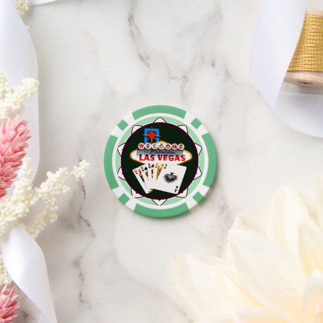 Lot De Jeton De Poker Affiche de bienvenue Las Vegas (Mariage)