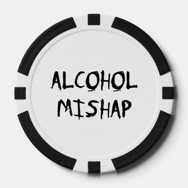 Lot De Jeton De Poker Alcool Mishap (Recto)