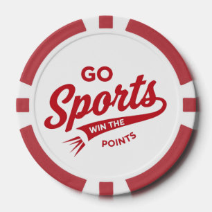 Lot De Jeton De Poker Allez les Sports Gagnent les Points