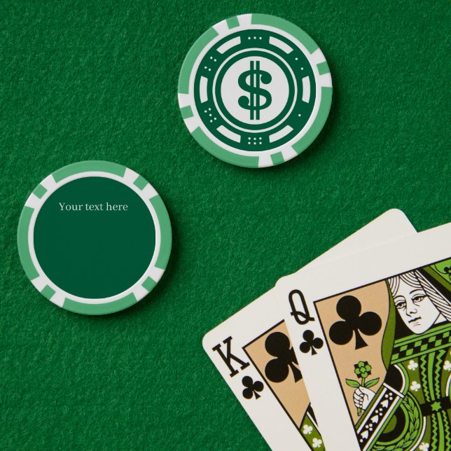 Lot De Jeton De Poker Amateurs de casino cool ajouter du texte (Table de poker (double))