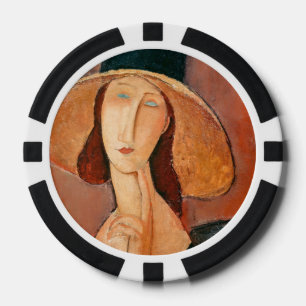 Lot De Jeton De Poker Amedeo Modigliani - Jeanne Hebuterne au grand chap