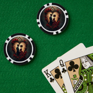 Lot De Jeton De Poker Amour Intemporel – Collection de Mariage Victorien