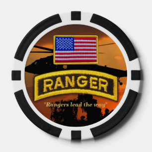 Lot De Jeton De Poker anciens combattants des rangers aéroportés de l'ar