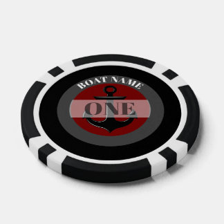 Lot De Jeton De Poker Ancre (jetons de poker pour bateau)