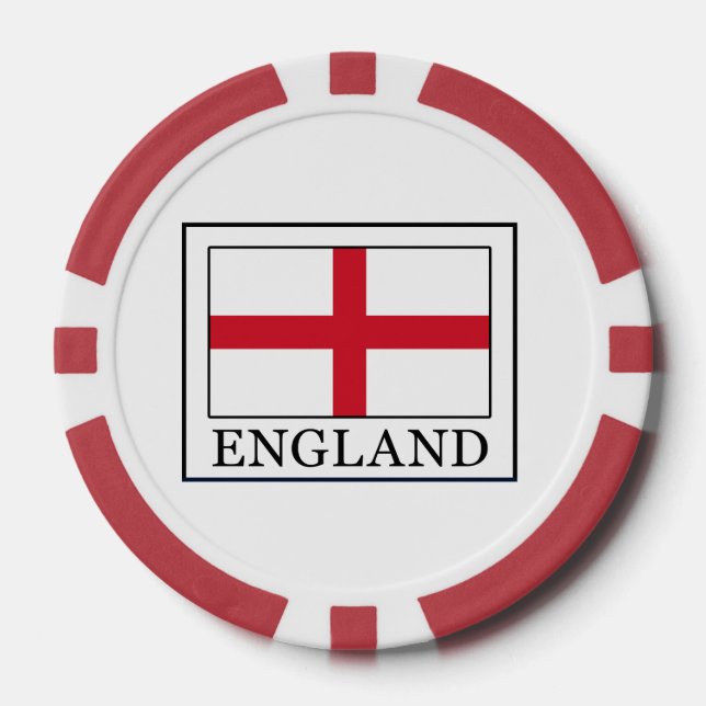 Lot De Jeton De Poker Angleterre (Recto)