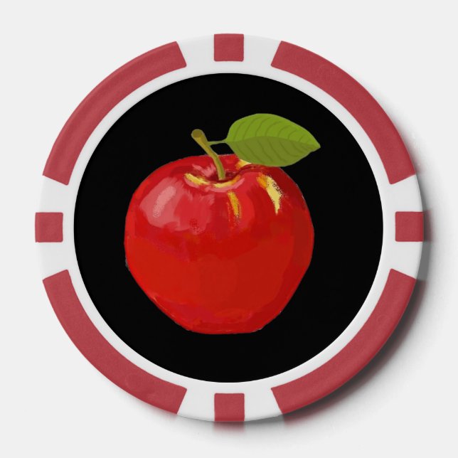 Lot De Jeton De Poker Apple (Recto)