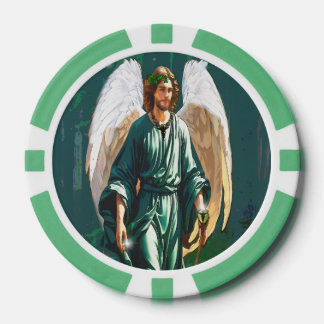 Lot De Jeton De Poker Archangel Raphael “Be Near” Healing Prayer Token
