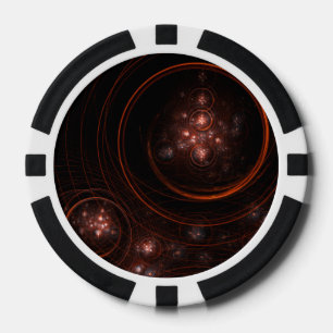 Lot De Jeton De Poker Art Abstrait Starlight