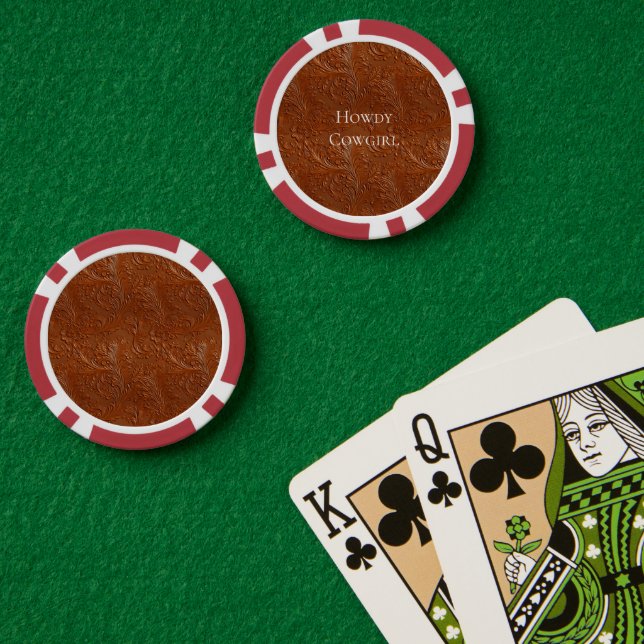 Lot De Jeton De Poker Art Brown occidental (Table de poker (double))