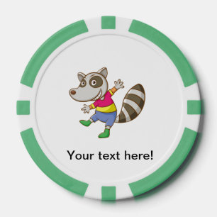 Lot De Jeton De Poker Bande dessinée de raton laveur