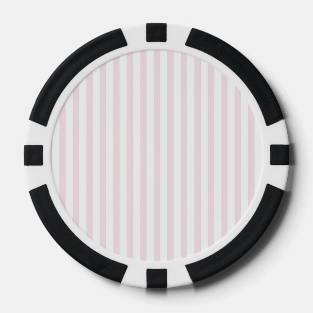 Lot De Jeton De Poker Bande verticale rose (Recto)