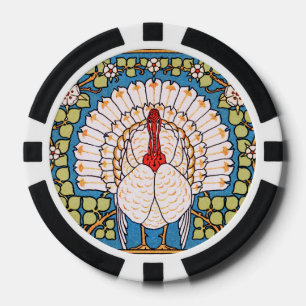 Lot De Jeton De Poker Bannière Nouveau Thanksgiving Turkey