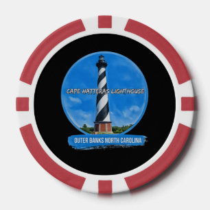 Lot De Jeton De Poker Banques extérieures du phare de Cape Hatteras N.C.