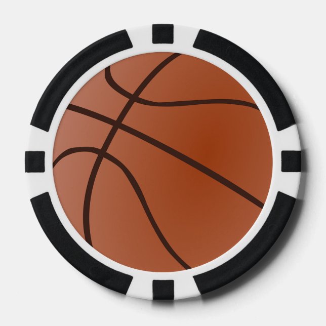 Lot De Jeton De Poker Basketball Design Poker Chips (Recto)