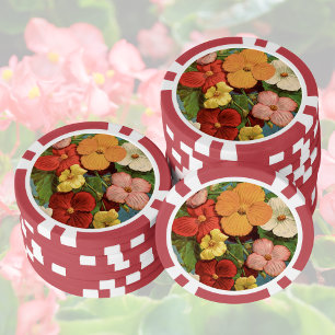Lot De Jeton De Poker Begonias Floraux Roses 1902 Pochette de Graines Ro