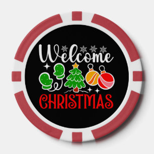 Lot De Jeton De Poker Bienvenue Noël