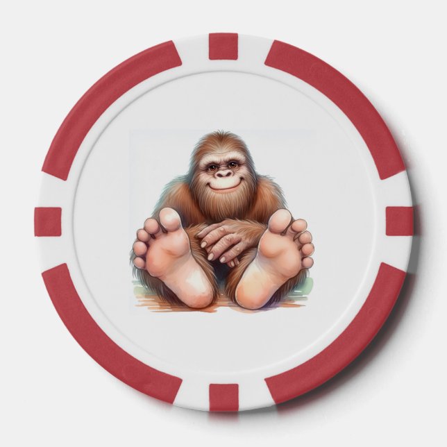 Lot De Jeton De Poker Bigfoot Happy Feet (Recto)