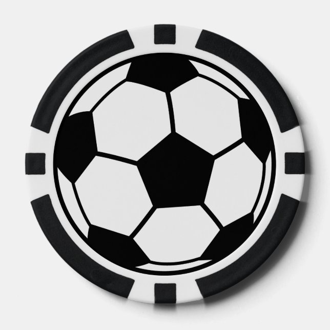 Lot De Jeton De Poker Boule de football (Recto)
