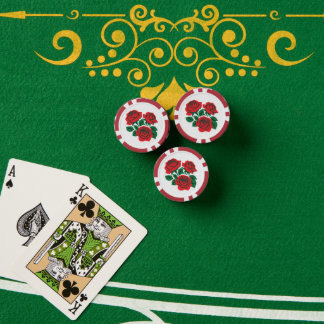 Lot De Jeton De Poker Bouquet de roses