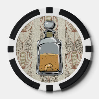 Lot De Jeton De Poker Bouteille Tequila avec ver