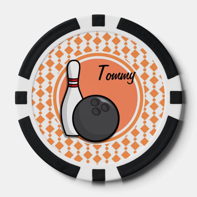 Lot De Jeton De Poker bowling (Recto)