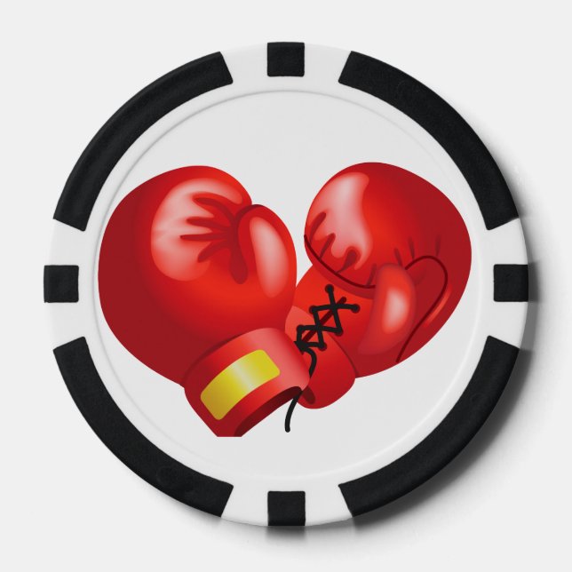 Lot De Jeton De Poker Boxing Design Poker Chips (Recto)
