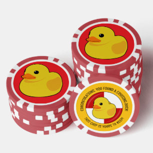 Lot De Jeton De Poker Cacher et chercher Cruise en caoutchouc Duck Souve