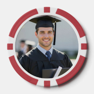 Lot De Jeton De Poker Cadeau de photo de remise de diplôme personnalisé 