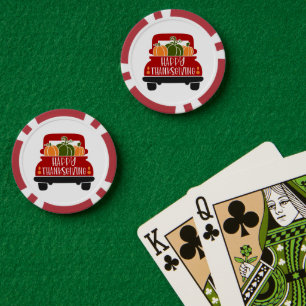 Lot De Jeton De Poker Camion de Thanksgiving