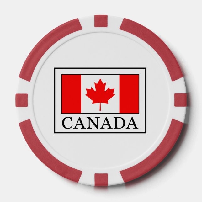 Lot De Jeton De Poker Canada (Recto)