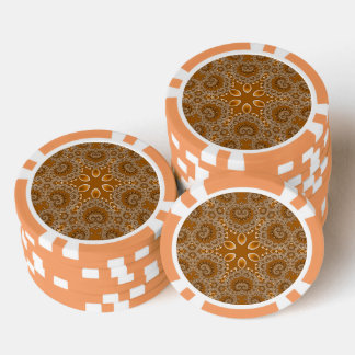 Lot De Jeton De Poker Caramel Fractal Lace 