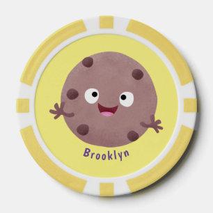 Lot De Jeton De Poker Caricature de biscuit à puce en chocolat